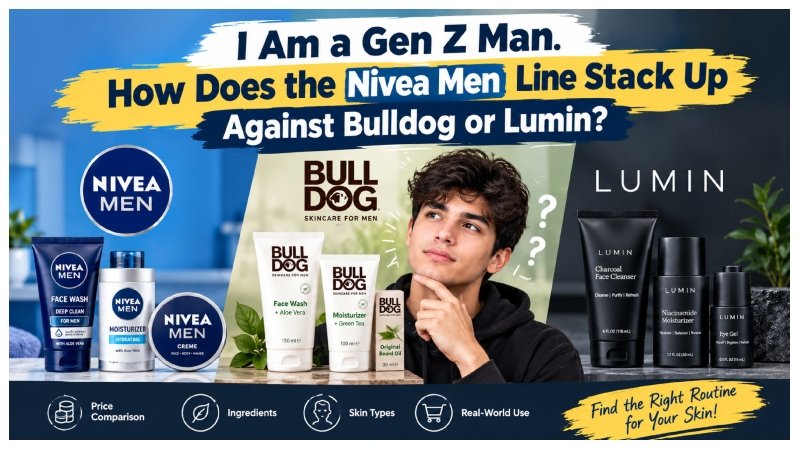 i am a genz man. how does the nivea men line stack up against bulldog or lumin?